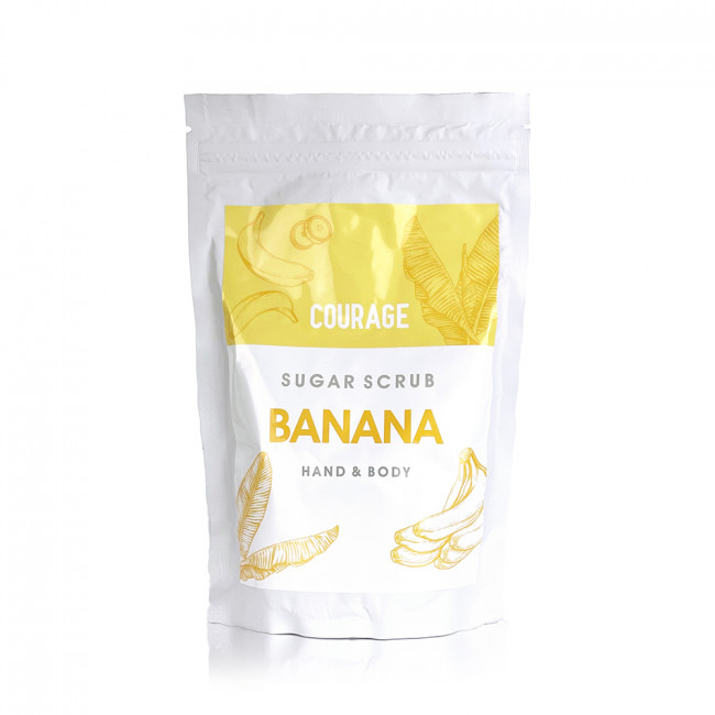 COURAGE Скраб для тіла цукровий Sugar scrub mini 50 г, Банан