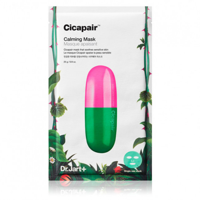 Dr.Jart + Маска тканинна Cicapair Calming Mask заспокійлива c рослинними стовбуровими клітинами, 24г