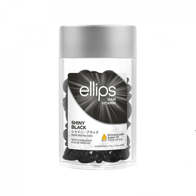 ELLIPS Вітаміни для волосся Нічне сяйво з горіховою олією кукуі та олією алое вера 50x1мл.