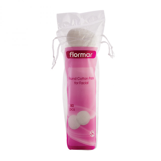 FLORMAR Ватні диски ROUND COTTON PADS FOR FACIAL PAD
