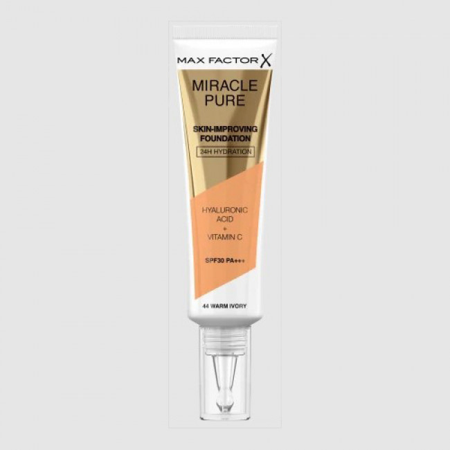 MAX FACTOR Тональная основа MIRACLE PURE №044 Warm Ivory