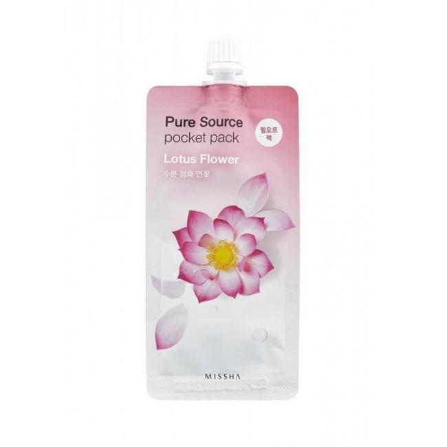 MISSHA Маска для обличчя нічна Pure Source Pocket Lotus Flower, 10 мл.