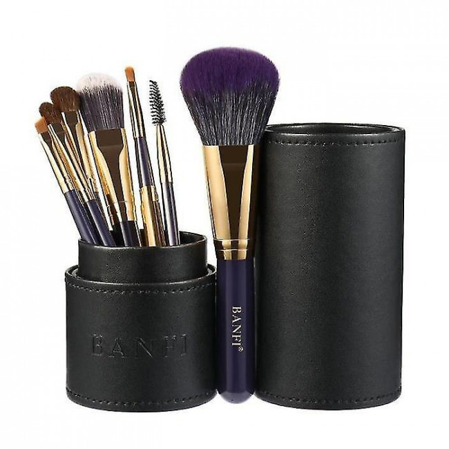Набор для макияжа Makeup brushes в тубе из 7 кистей, black (черный)