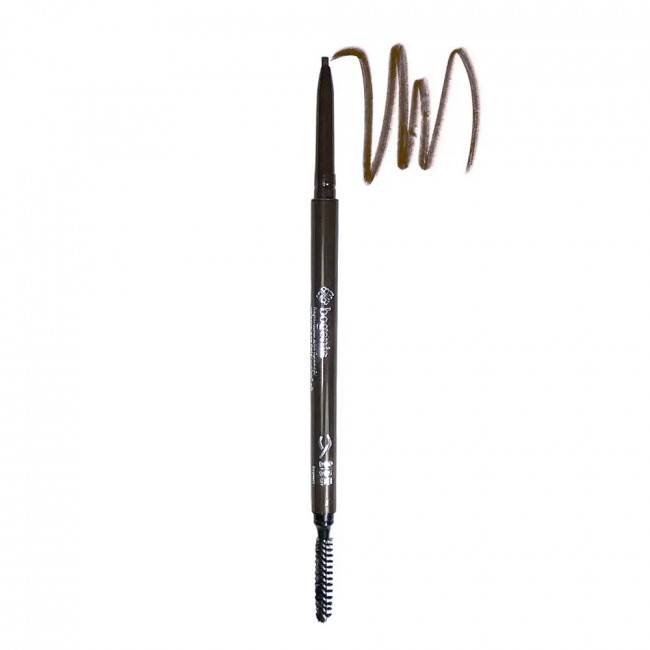 BOGENIA Олівець для брів механічний ультра-тонкий з щіточкою BG504 №004 Brown