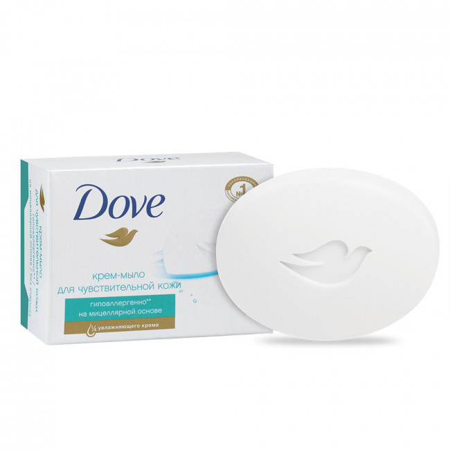 DOVE Крем-мыло Гипоаллергенное для чувствительной кожи 100г