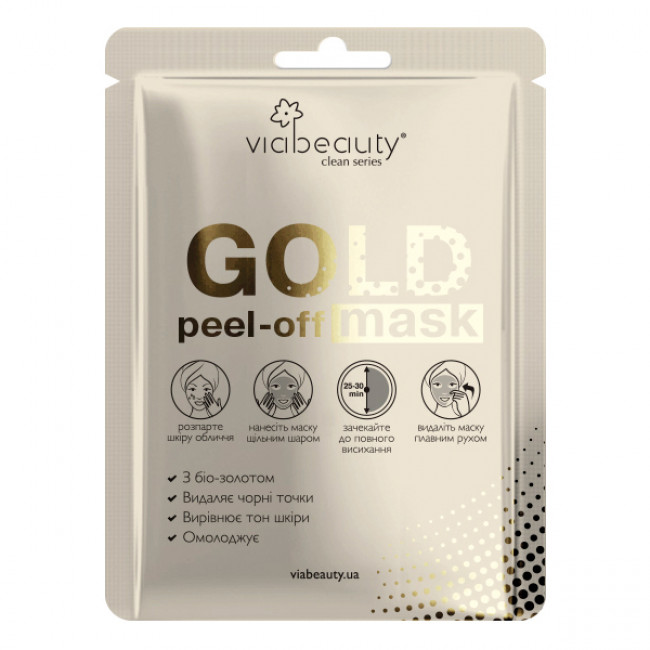 VIA BEAUTY Маска-плівка GOLD Mask з біо-золотом