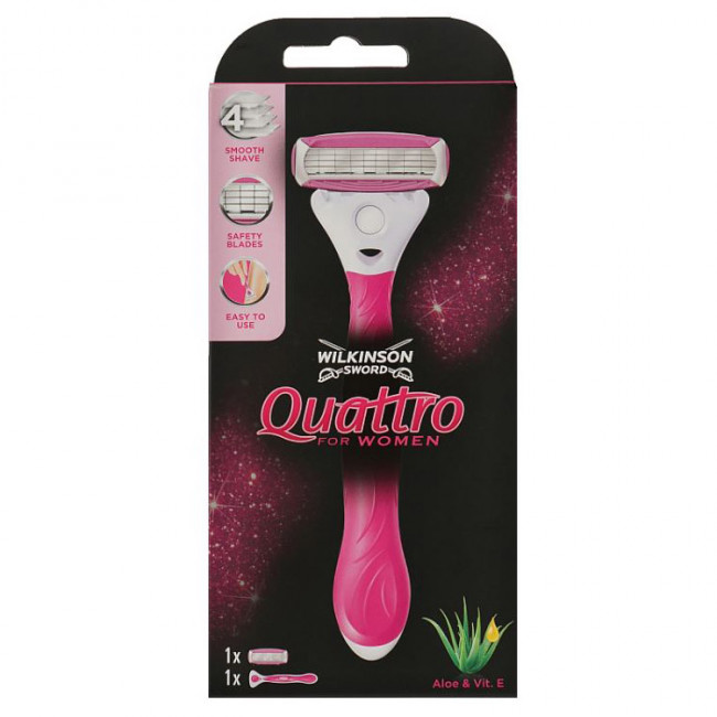 WILKINSON Бритва для гоління Quattro For Woman 1+1шт
