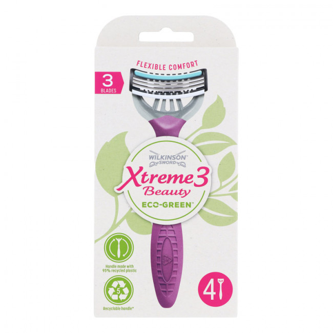 WILKINSON Бритва для гоління Xtreme3 Beauty Eco Green 4шт
