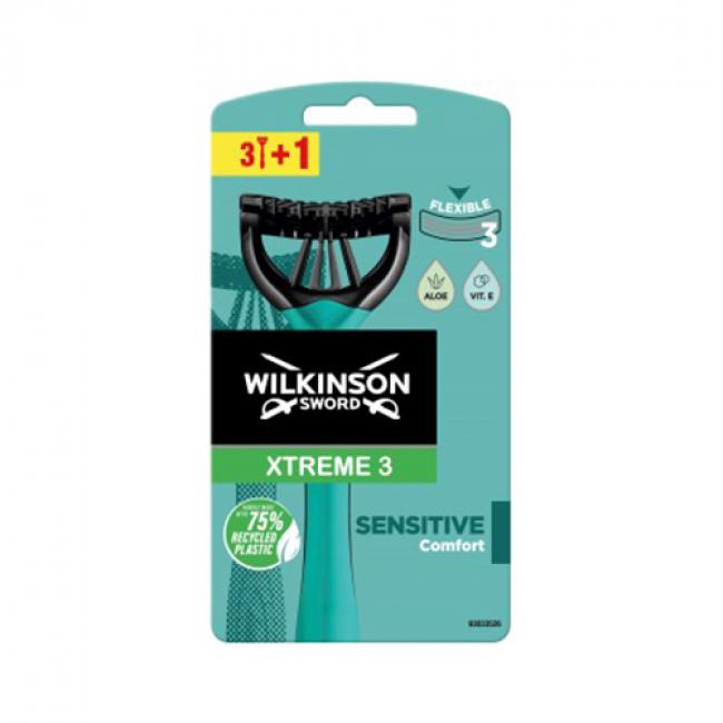 WILKINSON Бритва одноразова Xtreme3 Sensitive 3+1шт